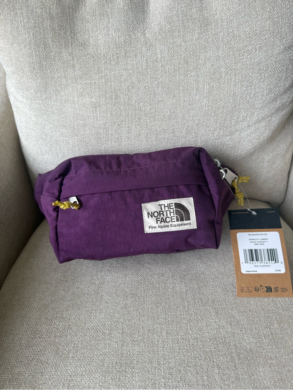 THE NORTH FACE Berkeley Lumbar, Black Currant Purple Yellow Silt, One Size